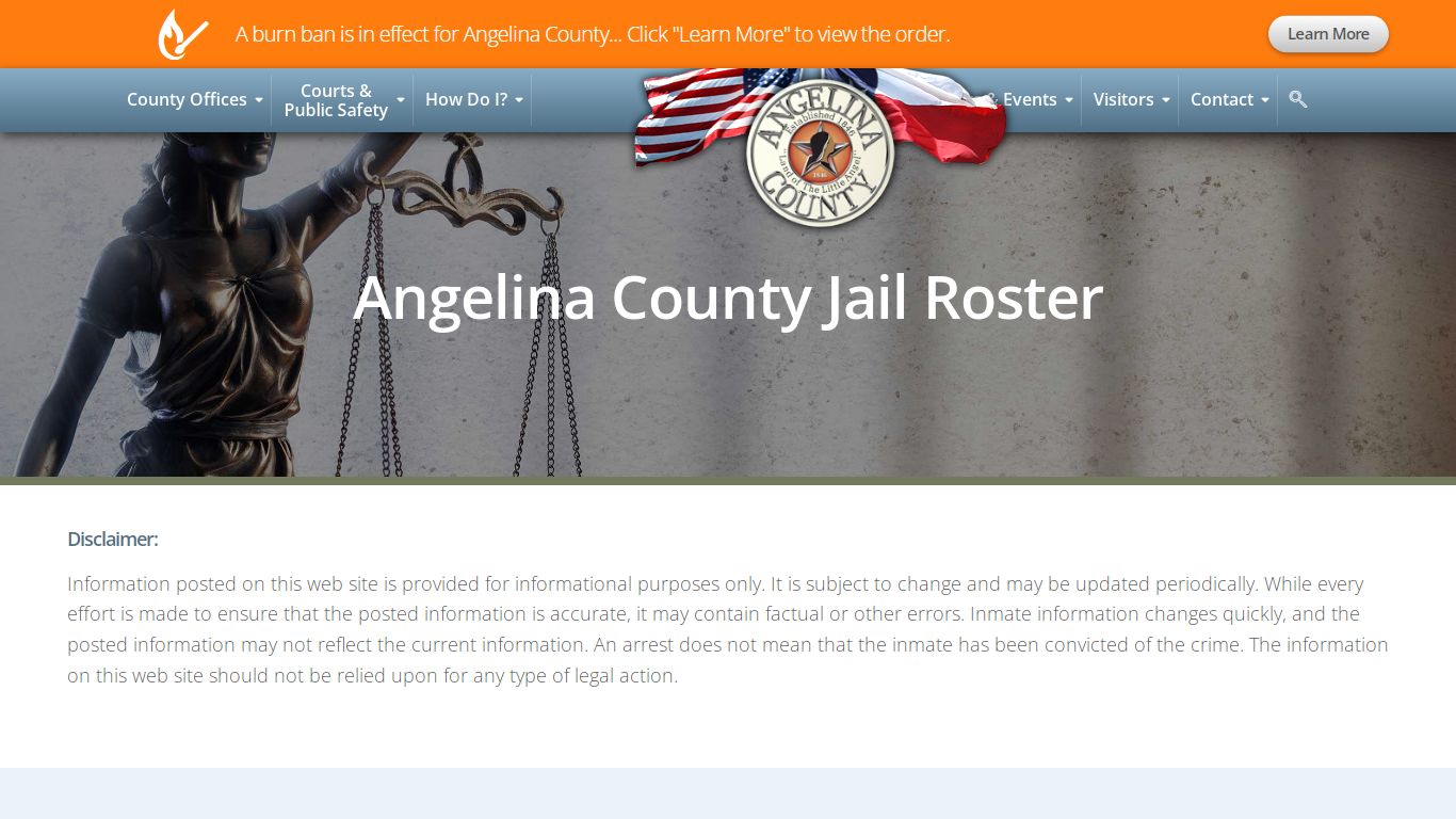 Jail Roster - Angelina County